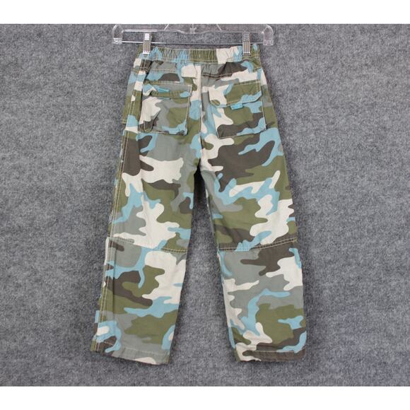 Mini Boden Boys 5-6 Years Camo Cargo Pants Blur, Gray, and Green - Picture 7 of 14